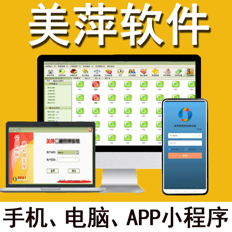 正版美萍餐饮ERP远程查账安装文件程序
