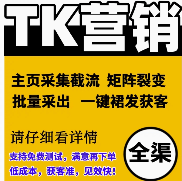 海外TK短视频矩阵营销无限开ig主页截流国内外全渠道引流获客软件